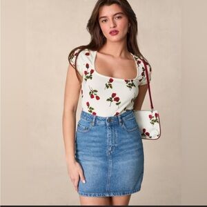 Rouje Denise Denim Skirt